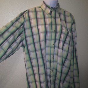 4/$20 Men's NWOT  Wrangler 20X Green Plaid